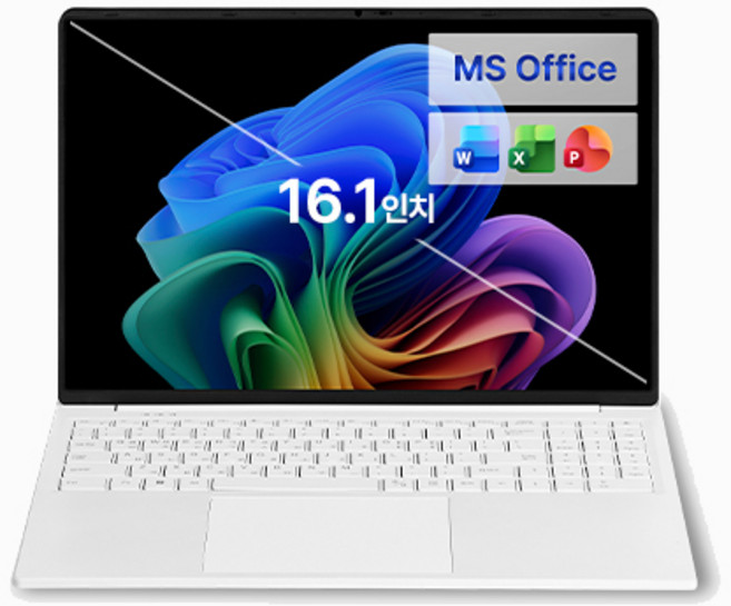 베이직스 2026 베이직북 16 N-시리즈 + 마이크로소프트 패키지 세트, White, BB1624FW-S, 512GB, 16GB, WIN11 Home