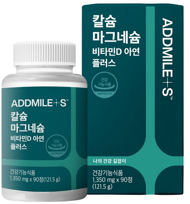 애드마일스 신풍제약 칼슘 마그네슘 비타민D 아연 플러스 121.5g, 90정, 1개