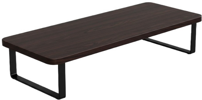 디노 튼튼한 신형컬러 모니터 받침대 50 x 20 x 9 cm, 블랙 + 블랙랙