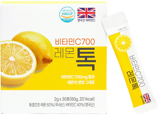 Sanmaeul 維他命C700 檸檬錠 30入, 1個, 60g