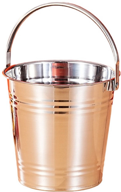 코다치프 다용도 디피 전시 술 아이스버킷 실버 18cm 핸드, 1개, 3L
