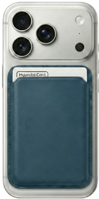 SBNX 맥세이프 자력강화 3장 카드지갑, 마린블루, 1개