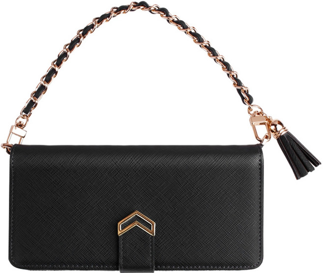 플라핏 브이탑 지퍼 다이어리 스트랩 휴대폰 케이스