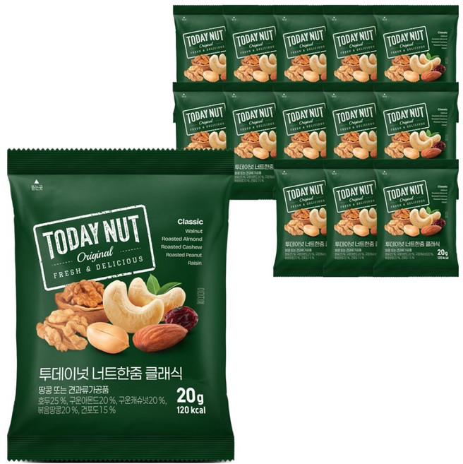 투데이넛 2주플랜 클래식 14p, 280g, 1개