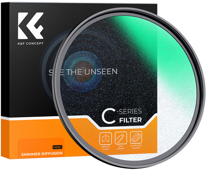 케이앤에프컨셉 NANO C 블랙미스트 SHIMMER 1 렌즈 필터 49mm, 1개