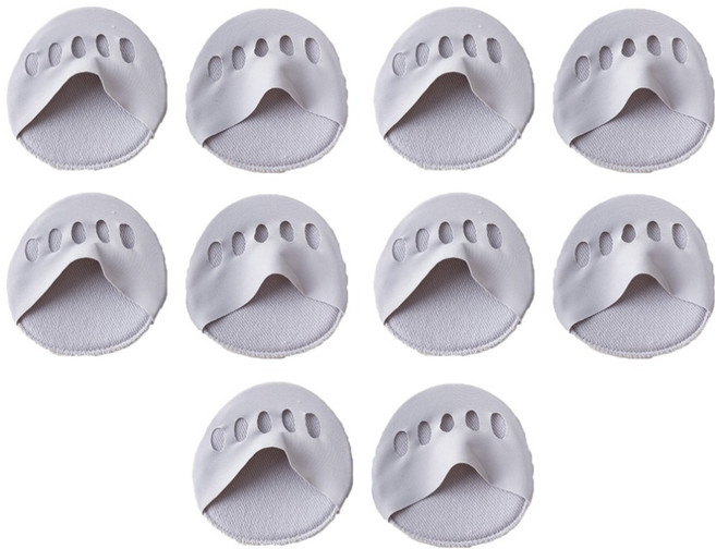 더시럽 여성용 반사이즈 앞꿈치 패드 반양말 5켤레