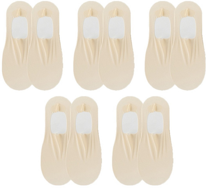 더시럽 남성용 아이스 얇은 무봉제 뒤꿈치 미끄럼방지 페이크삭스 5켤레