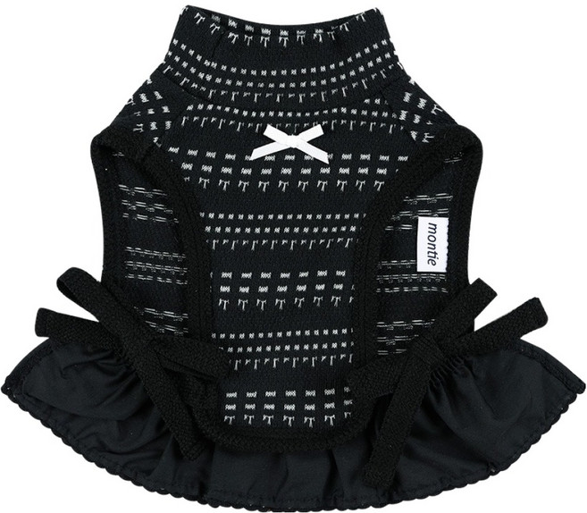 몽띠에 강아지 모노 원피스, 블랙, 1개