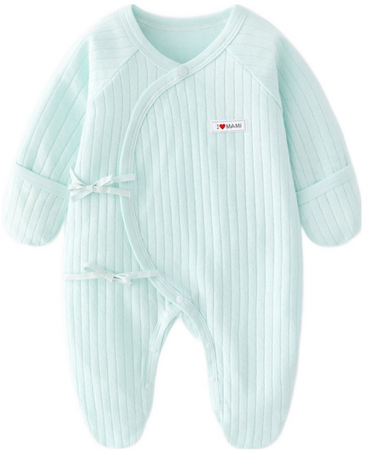 스타도어 신생아용 아이러브마미 손발커버 배냇 우주복