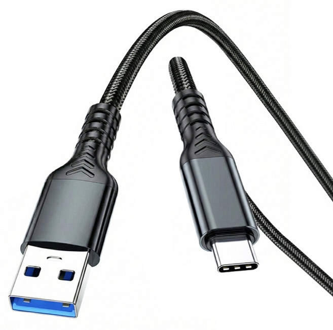 YTEK USB3.2 Gen2 A to C 10Gbps 카플레이 안드로이드오토 호환 고속충전 케이블 60W YT-AC10-05, 50cm, 1개