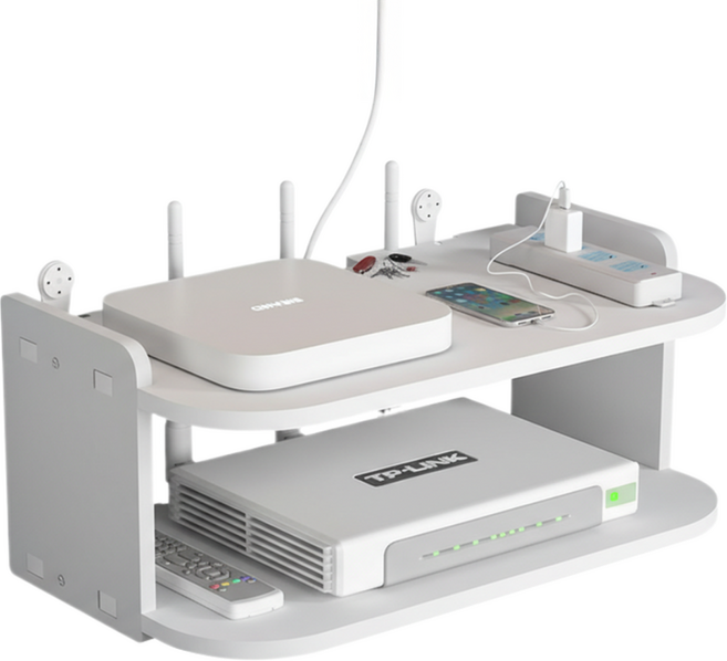 동글이 범용형 견고한 내구성 높은 무타공 셋톱박스 브라켓 300 x 195 x 130 mm, 1개, TYPE 4