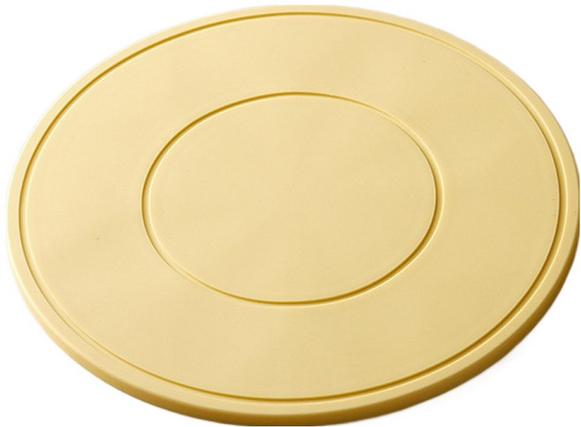 ROI라이프 뚝배기 냄비받침 16cm, 노란색, 1개