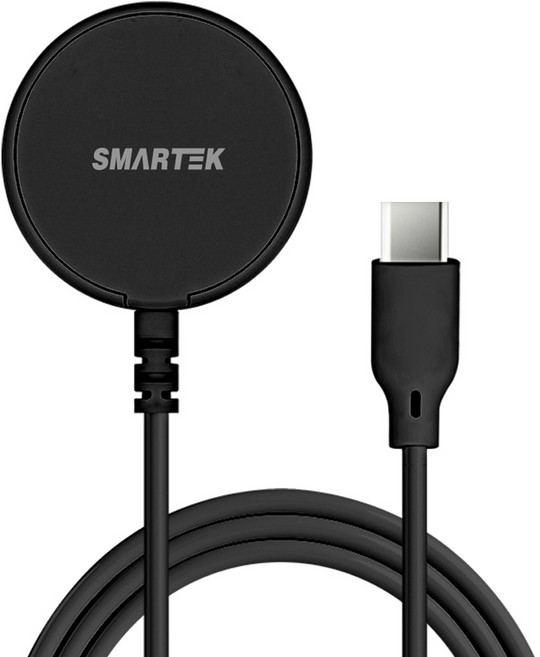 스마텍 갤럭시 워치 C타입 무선 충전기, 블랙, 1개