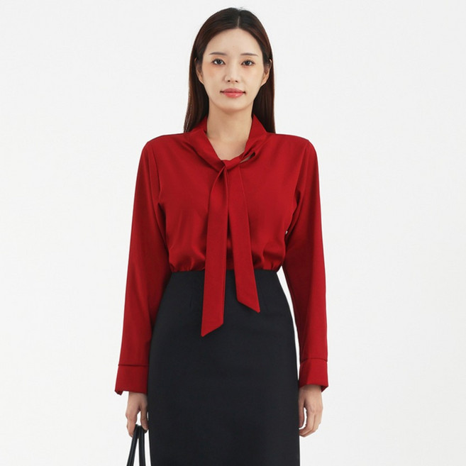 Elsso 絲滑綁帶襯衫