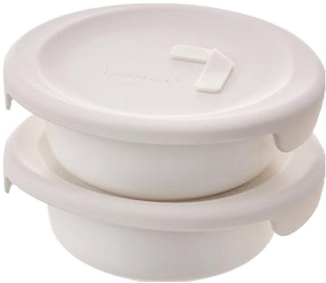 락앤락 바로한끼 도자기 밥용기 아이보리, 2개, 250ml