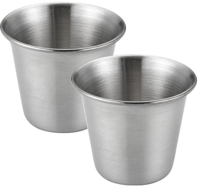 발룬피니 스텐 304 깊은 소스볼 80ml, 실버, 2개