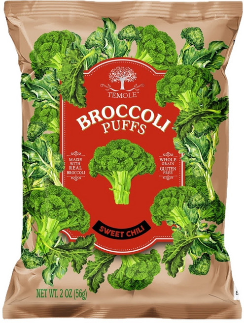 테몰 브로컬리 퍼프 스위트칠리, 56g, 1개