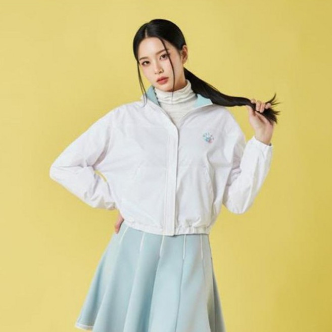 HALEY 여성용 컬러 배색 윈드브레이커 점퍼 HSBWO1101