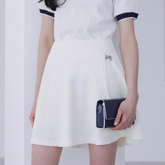 HALEY 여성용 자카드 플레어 큐롯 스커트 HSCKK1214