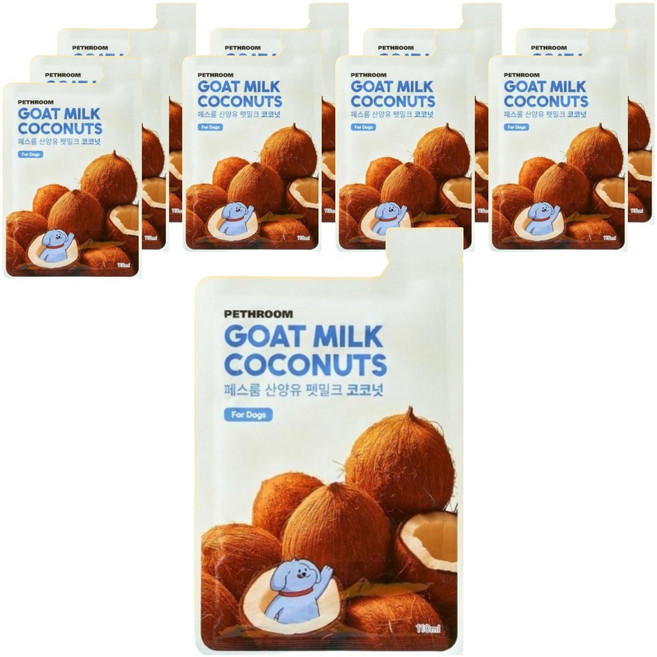 페스룸 강아지 산양유 펫밀크 10p, 코코넛, 1.1L, 1개