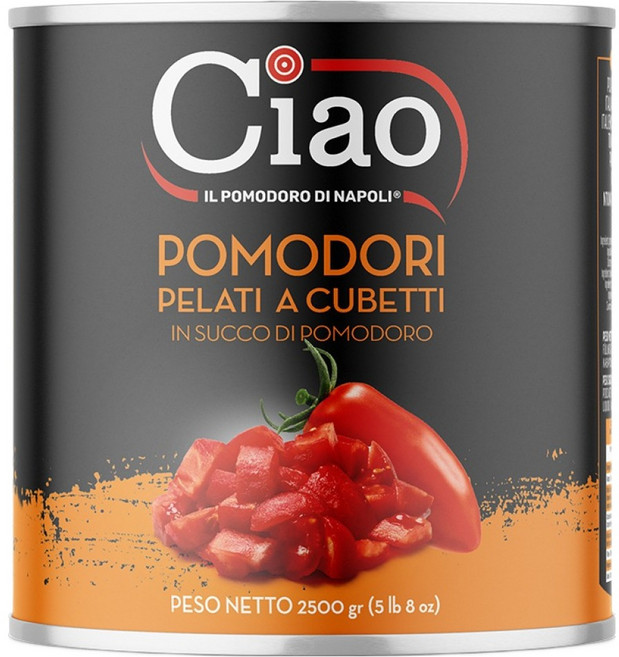 Ciao 喬爾番茄 切塊番茄, 1個, 2.5kg