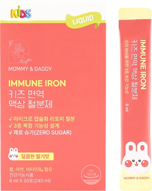 마미앤대디 어린이 키즈 면역 액상 철분제 30p, 1개, 240ml - 쿠팡