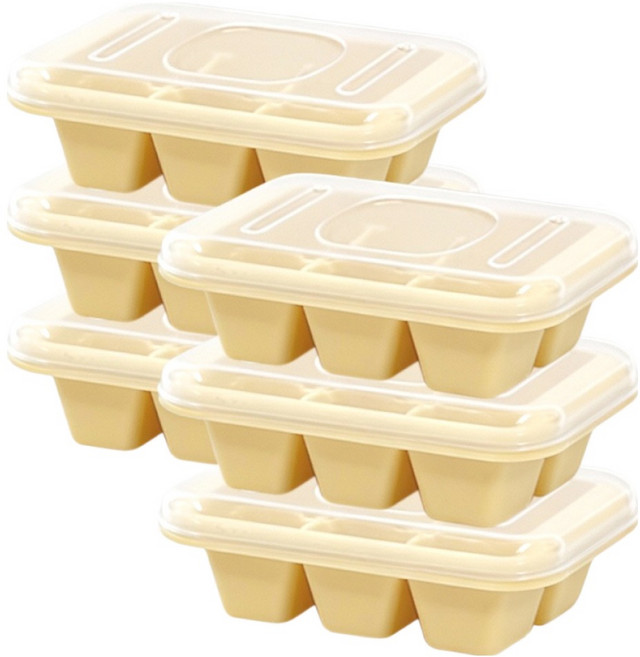 나누담 미니 얼음틀 6구, 옐로우, 6개