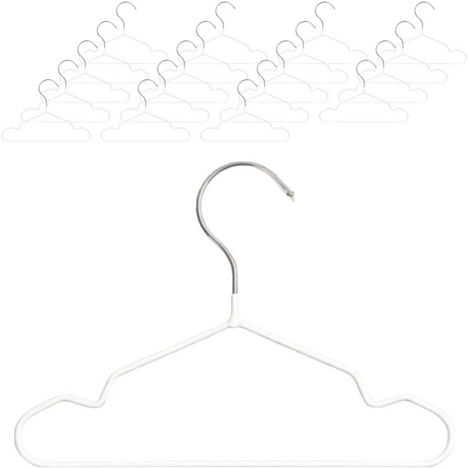 애구애구 강아지 논슬립 옷걸이 화이트, 20개