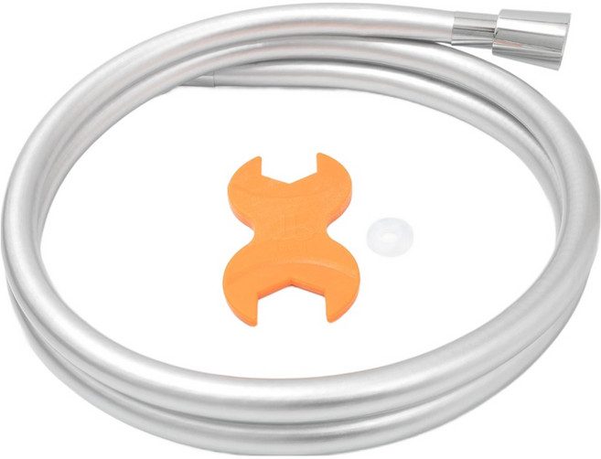 제일바스 국내산 프리미어 PVC 샤워기 호스, 1.5m, 실버