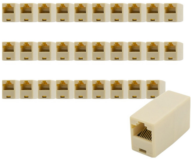 솔탑 I형 랜 커플러 RJ45 8P8C SOLTOP-8243, 아이보리, 30개