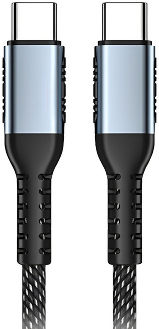 3C配件王 Type-C-Type-C快充線 KCC-03 100W, 黑色, 1個, 2m