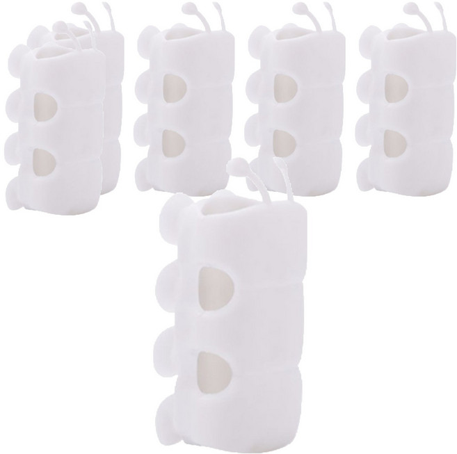 마메 욕실 접착식 붙이는 샤워기 거치대 6p, 화이트