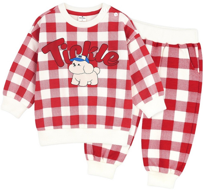 MilkBaby 티클티클 퍼피 상하의 세트