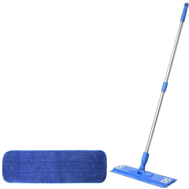 청소해결사 2단 허리편한 와이드 밀대 + 물걸레 리필 세트, 1세트