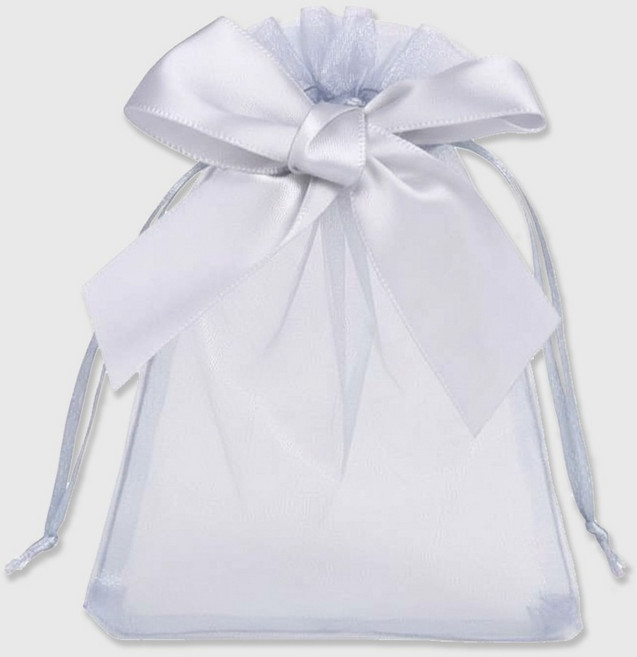 Inp 高級網紗緞帶福袋 16 x 22 cm, 20個, 灰色