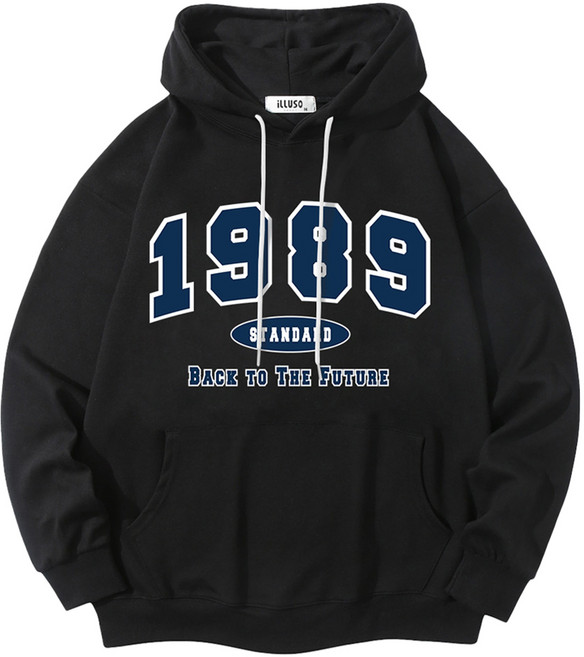 일루소 남녀공용 소프트 특양면 1989스탠다드 후드티