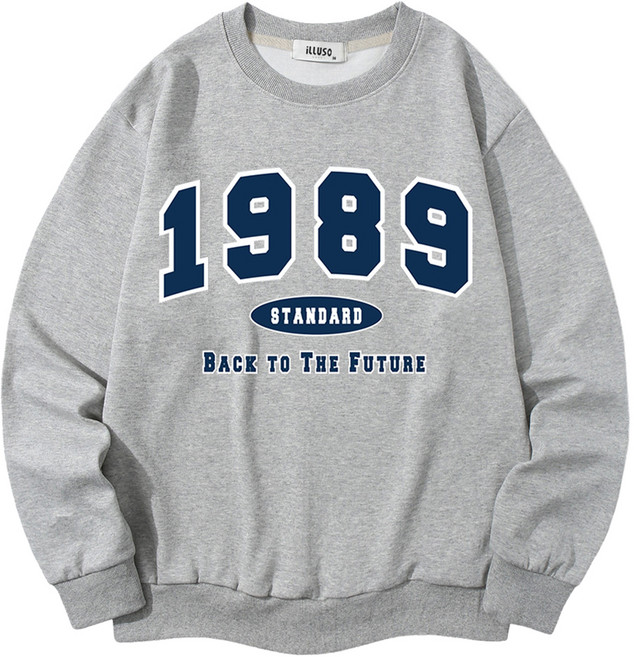 일루소 남녀공용 소프트 특양면 1989스탠다드 맨투맨