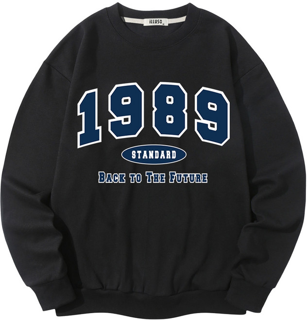 일루소 남녀공용 소프트 특양면 1989스탠다드 맨투맨