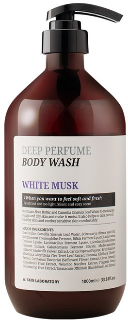 더블유피부연구소 딥 퍼퓸 바디워시 화이트머스크향, 1L, 1개