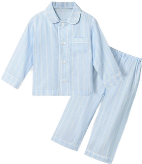 유니프랜드 아동용 베이직ST 거즈 9부 잠옷 상하의 세트