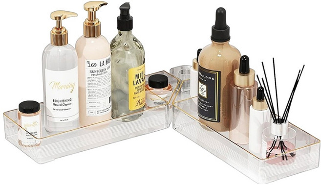 아케이바이 무타공 고급형 욕실 코너 선반, 2개