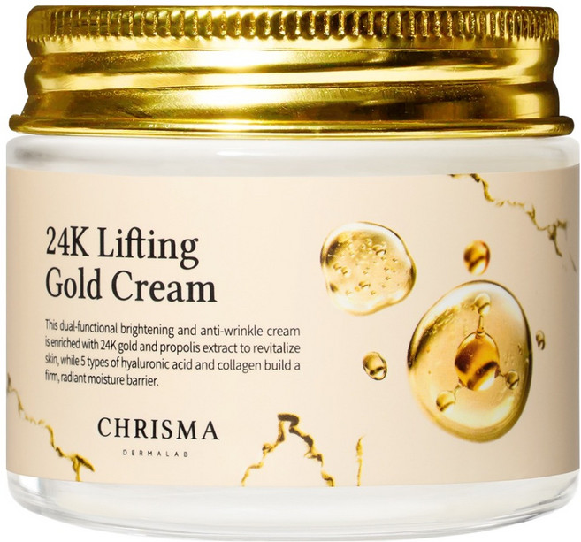 크리스마 더마랩 24K 골드 크림, 70g, 1개