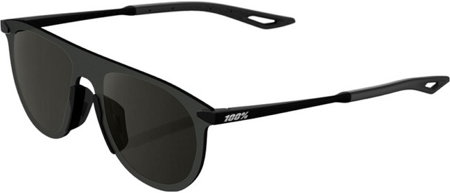 100퍼센트아이웨어 레제르 코일 소프트 텍트 스모크 렌즈 고글, 블랙, 1개