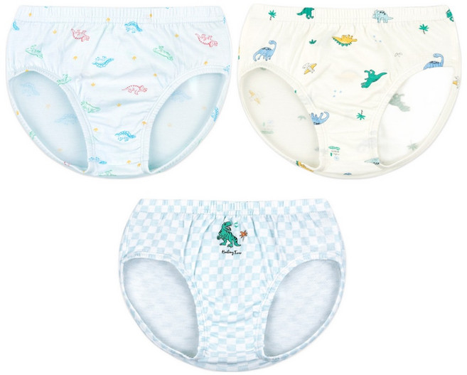 메이키즈 다이노파크 삼각 팬티 3종 세트