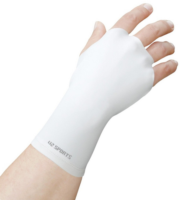 유투스포츠 골프 손등덮개 오른손용, 화이트, 1개