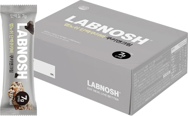 랩노쉬 단백쿠키바 쿠키앤크림, 35g, 12개 - 쿠팡