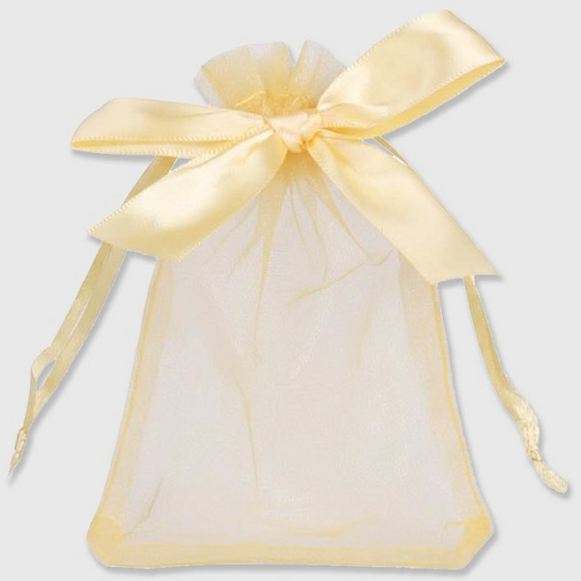 Inp 高級網紗緞帶福袋 16 x 22 cm, 20個, 金色