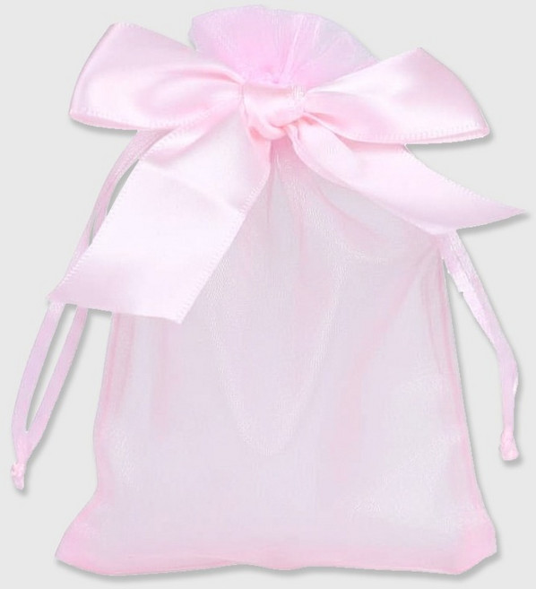 Inp 高級網紗緞帶福袋 16 x 22 cm, 20個, 粉紅色