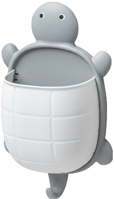 더플로우커머스 거북이 벽걸이 거치대, 화이트 라임, 1개