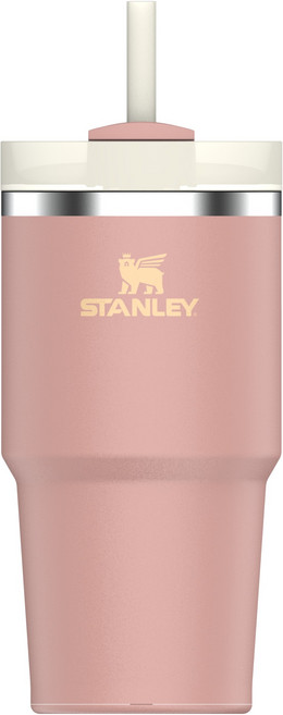 스탠리 퀜처 H2.0 플로우 스테이트 텀블러, 피치 로즈, 591ml, 1개